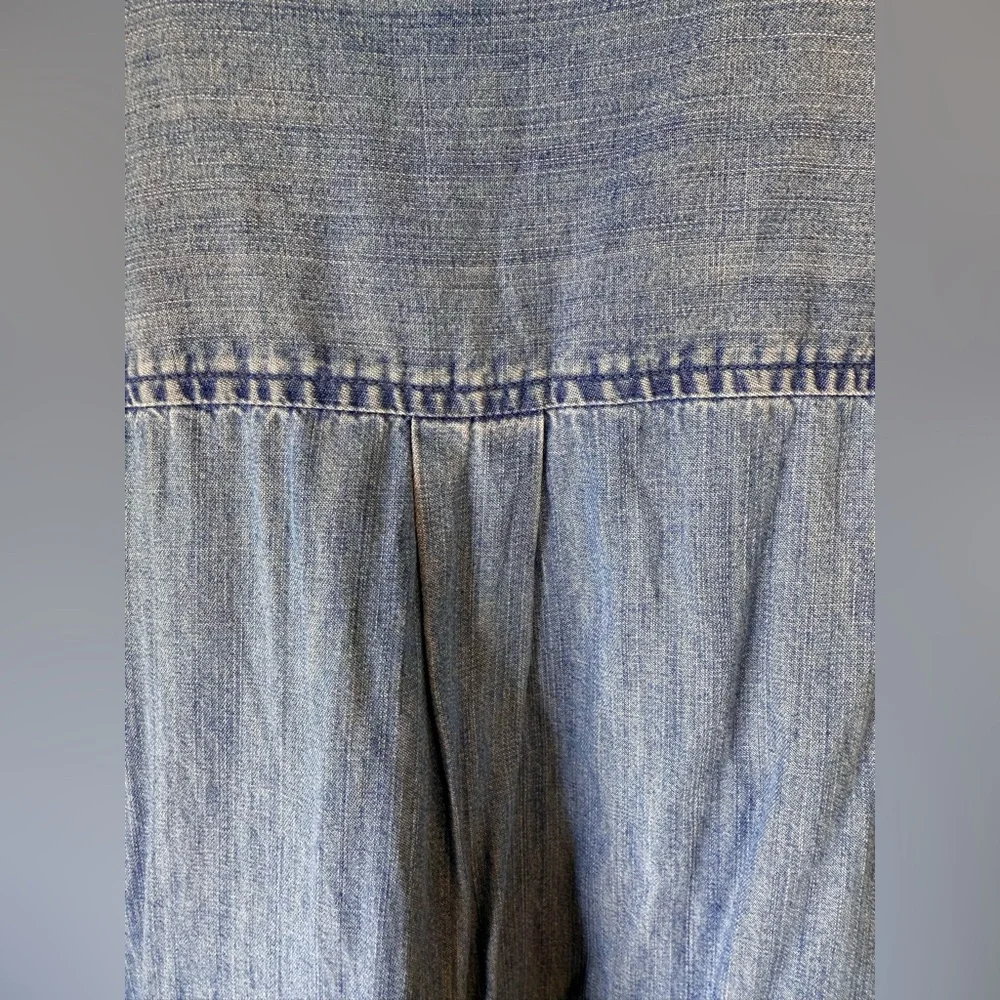 Classic JCrew Denim Sleeveless Shirt Dress - XS - Picture 6 of 8